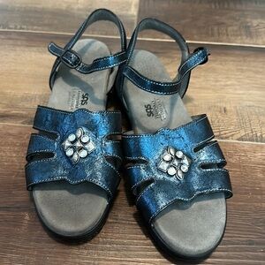 SAS Helena Quarter Strap Sandal Black‎ Women's 9N